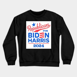 Republicans For Biden 2024 Crewneck Sweatshirt